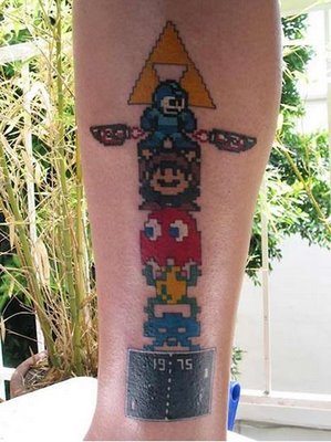 Татуировки фанатов Nintendo, GameBoy etc.
